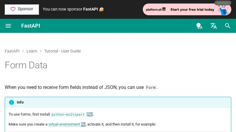 shot of post - 💭 Form Data - FastAPI