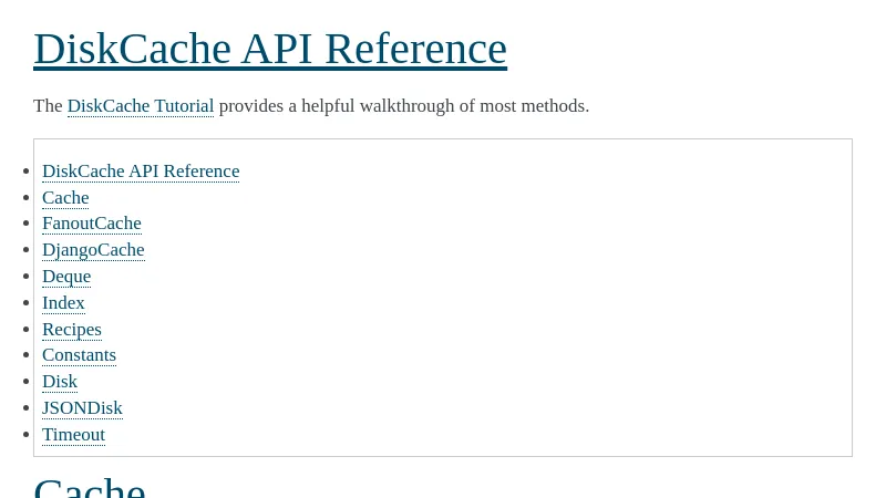 shot of post - 💭 DiskCache API Reference — DiskCache 5.6.1 documentation