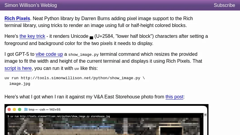 shot of post - 💭 Rich Pixels