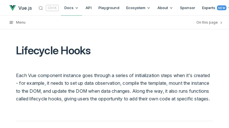 shot of post - 💭 Lifecycle Hooks | Vue.js